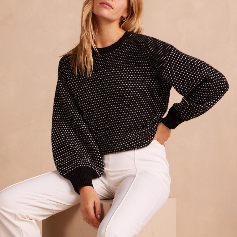 Summersalt Luxe Cashmere Blend Mix Stitch Sweater